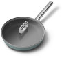 Smeg FPF2802EGM frigideira, 28 cm, cerâmica, cabo de aço inoxidável, verde esmeralda