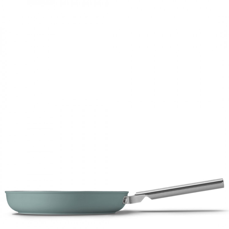 Smeg FPF2802EGM frigideira, 28 cm, cerâmica, cabo de aço inoxidável, verde esmeralda