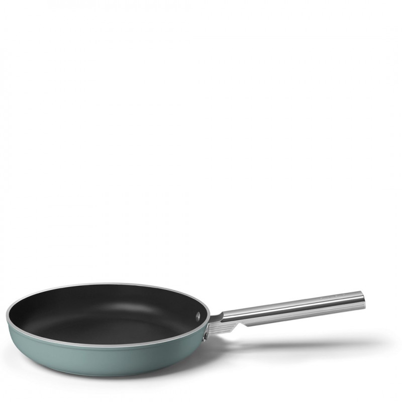 Smeg FPF2802EGM frigideira, 28 cm, cerâmica, cabo de aço inoxidável, verde esmeralda