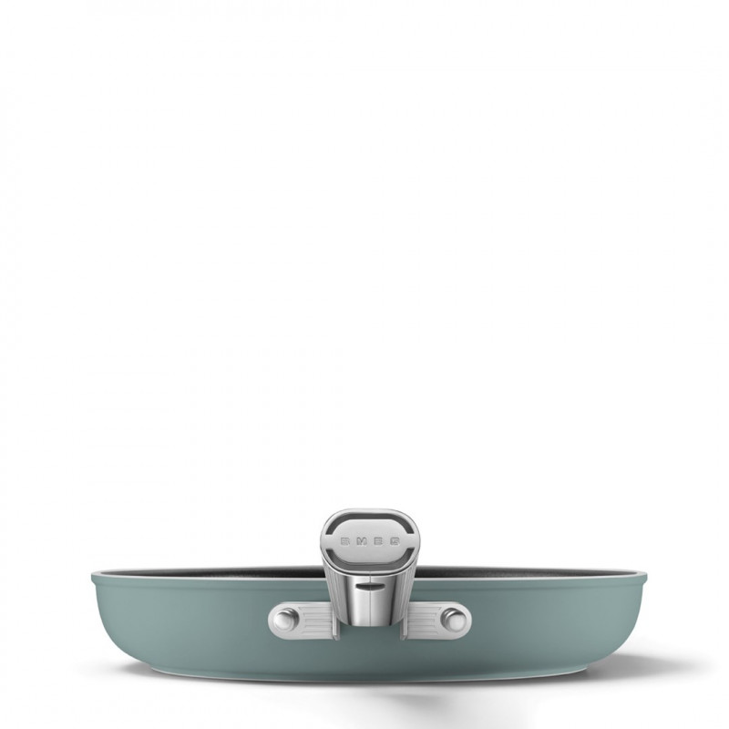 Smeg FPF2802EGM frigideira, 28 cm, cerâmica, cabo de aço inoxidável, verde esmeralda
