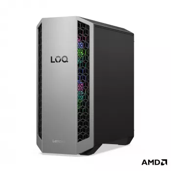 Lenovo LOQ Tower 26ADR10 PC de secretária - AMD Ryzen 7 8745HX, 16GB RAM, 512GB SSD, NVIDIA GeForce RTX 5050 8GB, Windows 11 Home