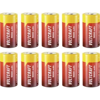 Pilha especial C (Baby) Voltcraft, Button Top, Li-SoCl2, 3,6 V, 9000 mAh, 10 unid.