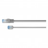 Goobay Cabo de patch Slim Cat6a U/FTP RJ45, 1 m, cinzento