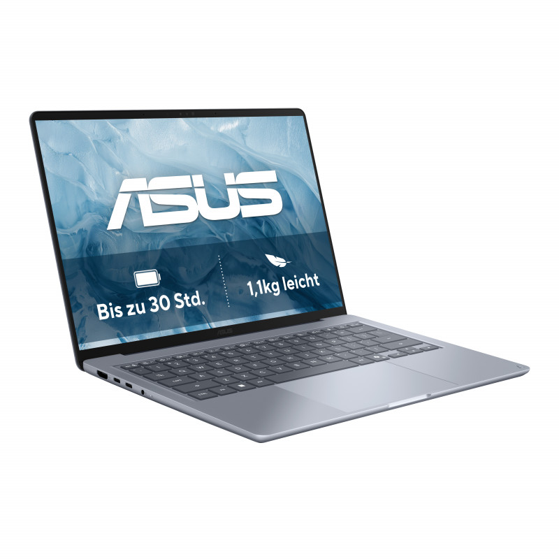 ASUS Zenbook 14 UX3480QA-SF003W Portátil 14 polegadas - Qualcomm Snapdragon X X1-26-100, 16GB RAM, 512GB SSD, Windows 11 Home