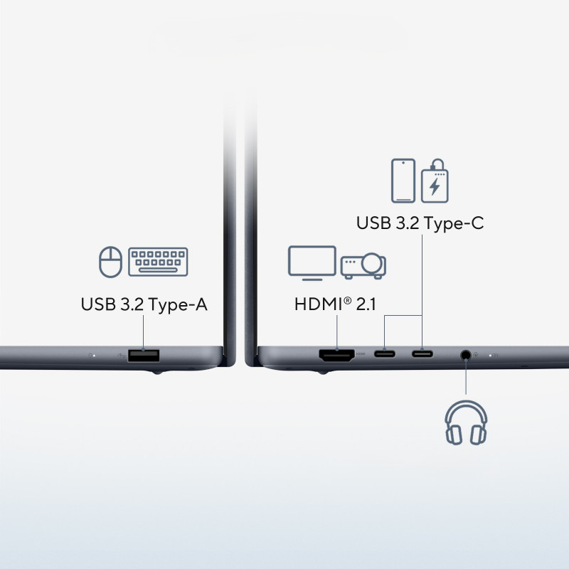 ASUS Zenbook 14 UX3480QA-SF003W Portátil 14 polegadas - Qualcomm Snapdragon X X1-26-100, 16GB RAM, 512GB SSD, Windows 11 Home