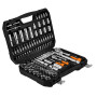 Neo Tools 10-211 Conjunto de Chaves de Caixa 1/2 polegadas e 1/4 polegadas, 110 unid., Acabamento Satinado