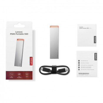 Lenovo PS8S SSD externo portátil 2TB, USB 3.2 Gen 2, USB-C, Cool Gray (4XB1T88413)