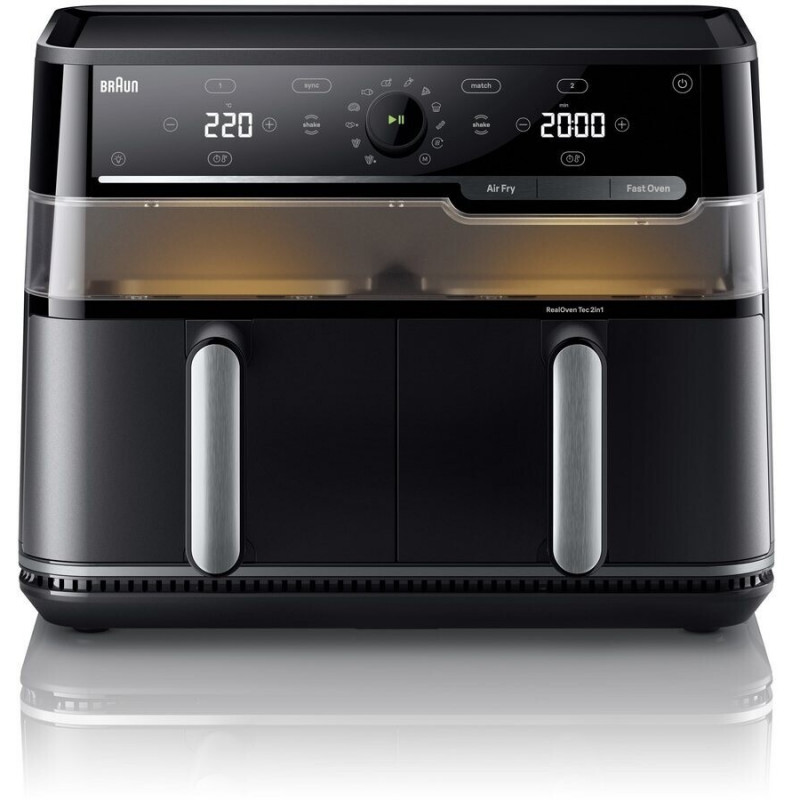 Braun TD5053IBK Fritadeira de ar quente dupla, 5 + 5 L