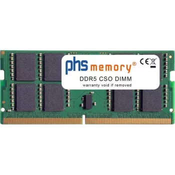 PHS-memory 32GB memória RAM compatível com Asus ExpertBook B3606CMA-MB0042X DDR5 CSODIMM 6400MHz PC5-51200S