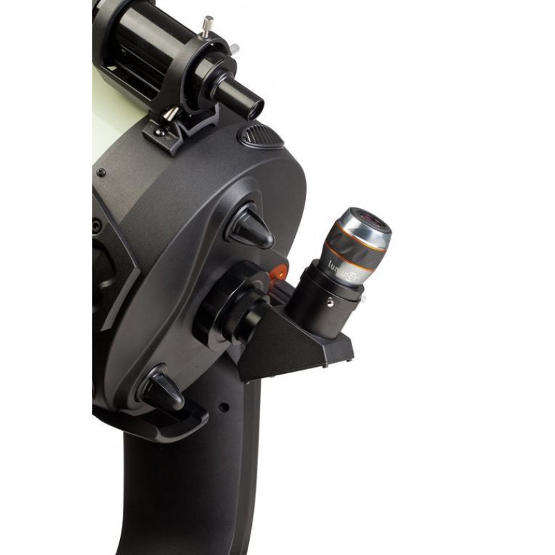Ocular de telescópio Celestron Luminos 15 mm, 1,7 cm, preto/azul/laranja/prateado