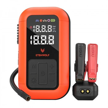 Compressor de ar automóvel Etenwolf X6 Pro, 11,03 bar, 8000 mAh, insuflador de pneus