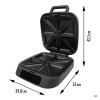 Máquina de sanduíches Gastroback 42469 Snack Station 4XL Advanced