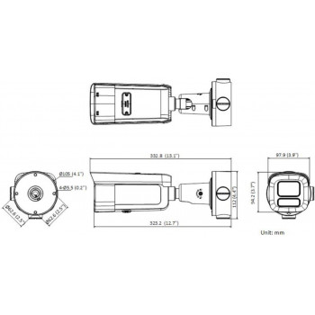 Câmara de vigilância IP Hikvision DS-2CD2643G2-LIZS2U(2.8-12mm) PL, 4 MP