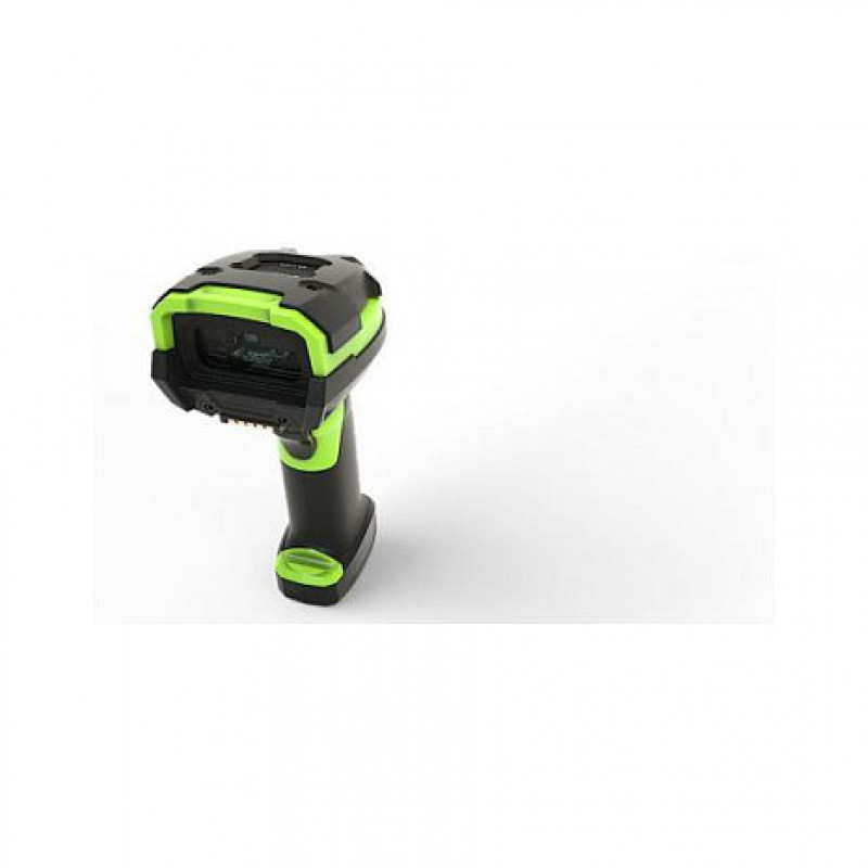 Zebra LI3608 Leitor de códigos de barras linear-imager robusto com fio, alcance alargado, verde industrial, vibração
