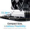 KLEVV Fit V 32GB (2x16GB) DIMM 6000MHz CL28 Kit de memória, Preto (KD5AGU880-60B280F)