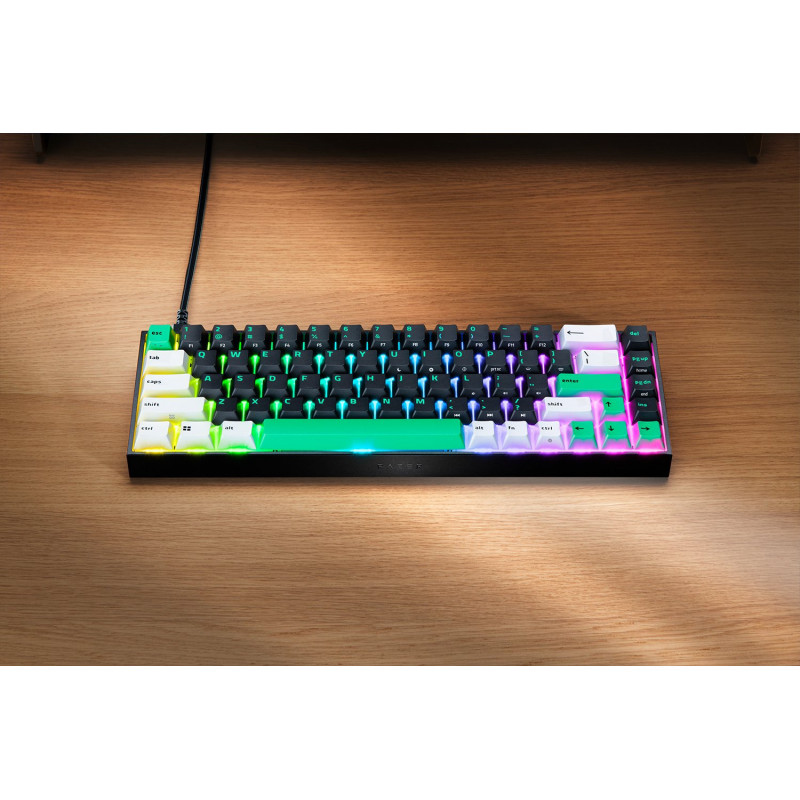 Teclado de gaming mecânico Razer Reclusa X Mini 65%, com fios, US, Razer Mechanical Switches Gen-3 (tátil), preto
