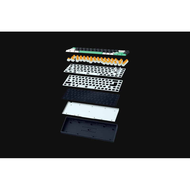 Teclado de gaming mecânico Razer Reclusa X Mini 65%, com fios, US, Razer Mechanical Switches Gen-3 (tátil), preto