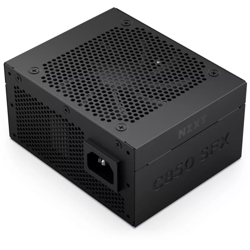 Fonte de alimentação NZXT C850 SFX 850 W, preta, 1x 12-Pin High Power GPU, 3x PCIe, gestão de cabos (PS-8G1BB-EU)