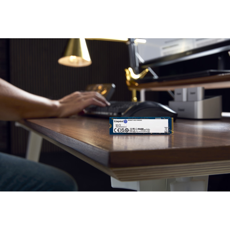 SSD interna Kingston NV3 500GB M.2 2280 PCIe 4.0 x4 NVMe (SNV3S/500GBK)