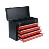 Caixa de ferramentas/peças pequenas Yato YT-08874 aço inoxidável preto, vermelho