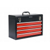 Caixa de ferramentas/peças pequenas Yato YT-08874 aço inoxidável preto, vermelho