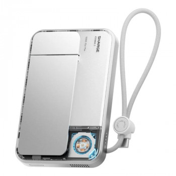 Powerbank SHARGE ICEMAG 3, 10.000 mAh, 25 W Qi2, 35 W USB-C, branco