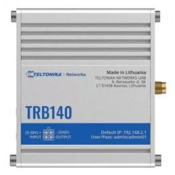 Gateway Teltonika TRB140 com caixa, fonte de alimentação UK (TRB140005000)