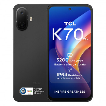 Smartphone TCL K70 5G 4GB RAM 128GB - preto meia-noite