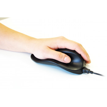 Rato ergonómico Hippus HandShoeMouse Small Bakker Elkhuizen, para canhotos (BNEP170L)
