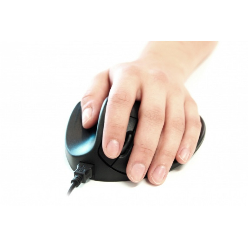 Rato ergonómico Hippus HandShoeMouse Small Bakker Elkhuizen, para canhotos (BNEP170L)