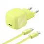Carregador Belkin BOOST Charge USB-C/USB-C 30W PD com PPS, Citrus + cabo USB-C de 2 m (WCA008KQ2MGR-B6)
