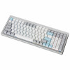 Teclado gaming Ducky Cushion 98, 96%, layout US (ANSI), switches Shush Green - Prateado (DKCUS2598-DDUSPHCC4S1)