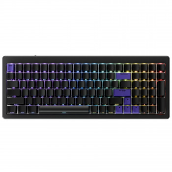 Teclado gaming Ducky Cushion 98, 96%, layout US (ANSI), switches Shush Red – Preto mate