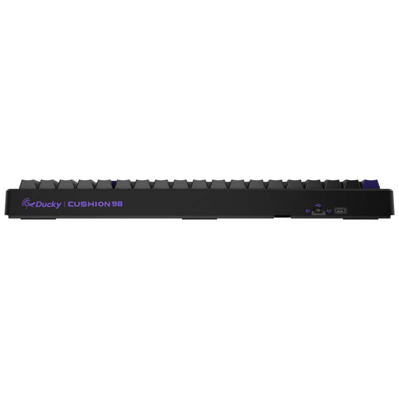 Teclado gaming Ducky Cushion 98, 96%, layout US (ANSI), switches Shush Red – Preto mate