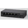 Switch PoE Synology PS500, 5 portas GE, 4 portas GE PoE+, 60 W