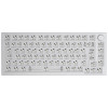 Glorious GMMK Pro White Ice 75% TKL teclado - Barebone, layout ISO, prateado