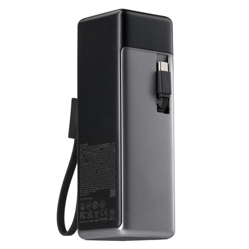 Powerbank SHARGE HyperTower 170, 25.000 mAh, 170 W, 4-in-1, preto
