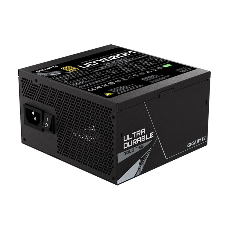Fonte de alimentação GIGABYTE UD750GM 750W ATX, 80+ Gold, totalmente modular