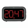 TFA Dostmann Bingo Despertador digital híbrido, ecrã LCD/LED, Preto/Antracite, 60.2048.01
