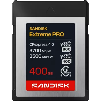 SanDisk Extreme PRO 400GB Cartão de memória CFexpress 4.0 Type B (SDCFEB-400G-GN4NN)