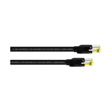 Cabo de patch Cordial Cat5e S/UTP RJ45, 0,3 m, preto