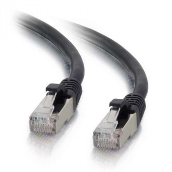 Cabo de rede Cat6a S/FTP RJ45 Mercodan, 25 m, preto