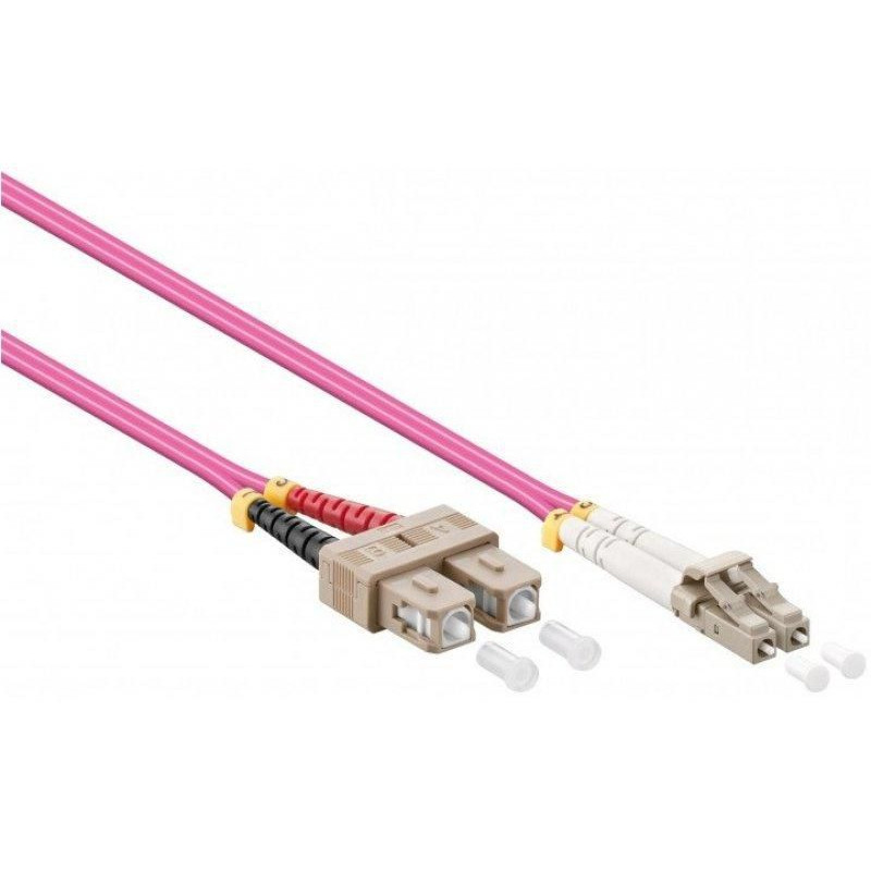 Cabo de rede de fibra ótica LC-SC OM4 Mercodan (40400061)