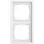 Moldura de cobertura Gira 0212172 2 módulos, Gira F100, branco puro