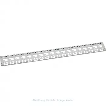 Régua de gestão de cabos Triton 19 polegadas para bastidor, armário de 1000 mm de profundidade, cinzento