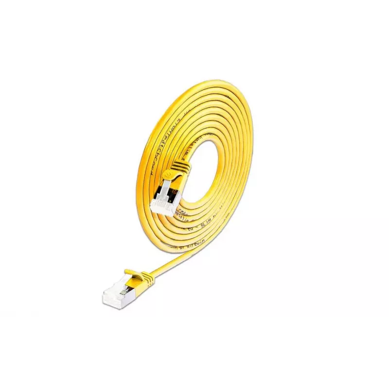 Cabo de rede Slim Cat6a U/FTP RJ45 Wirewin, 5 m, amarelo