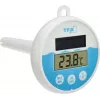 Termómetro solar digital para piscina TFA Dostmann, branco/turquesa, 30.1068.02