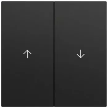 Tecla 2 módulos Gira 329474 seta, System 70, preto (lacado)