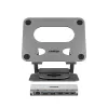 Suporte para portátil Unitek com hub USB-C 5 em 1 removível - 2x USB-A 5Gbps, HDMI 4K@60Hz, RJ45, PD 100W (D1109CGY01)