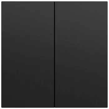 Gira System 70 tecla 2 módulos, preto lacado, 329574
